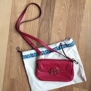 Red Tory Burch Small Crossbody Purse